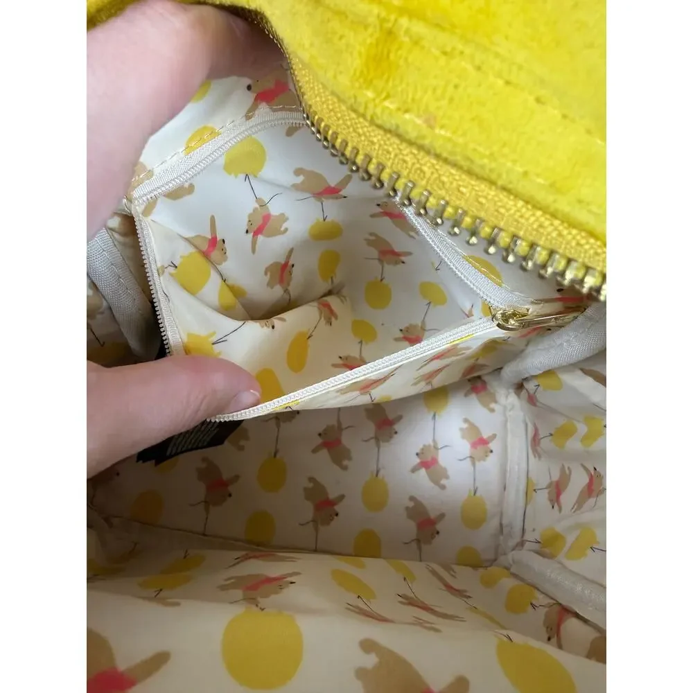 Loungefly Disney Winnie the Pooh Floral Crown Flocked Mini Backpack